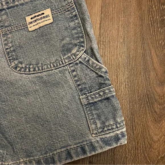 Canyon River Blues | Vintage Toddler Jean Shorts | Light Wash | Retro Surfer - Picture 6 of 7
